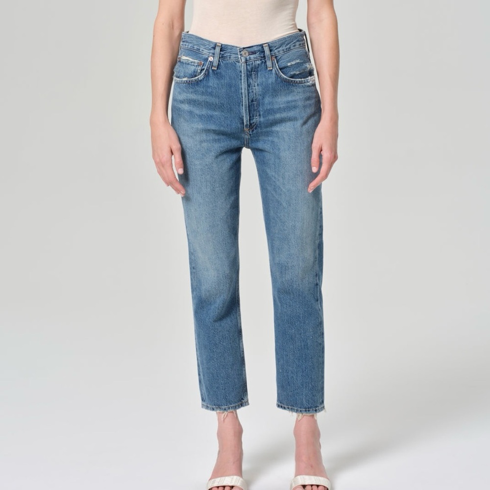 AGOLDE Riley High Rise Straight Crop Jeans - Picture 8 of 8